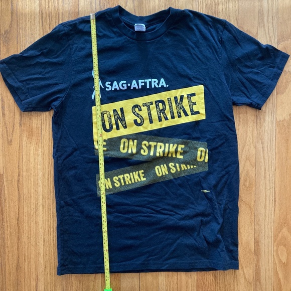3/$15 Sag Aftra Union Strike T-shirt, Black, Size Med, Made in USA, Men or Women - Picture 4 of 5